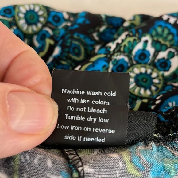 PAISLEY FLORAL GATHERED SKIRT, XL - Picture 7 of 8